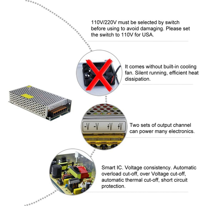 Transformador de Corriente de  - Power Supply 12V reseña y precio